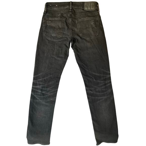 American Eagle Outfitters Men Skinny Jeans size 29 x 20 Black Mid Rise Stretch - Picture 11 of 11